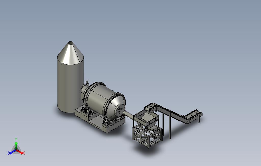 熔炼炉带螺旋输送机和装载输送机