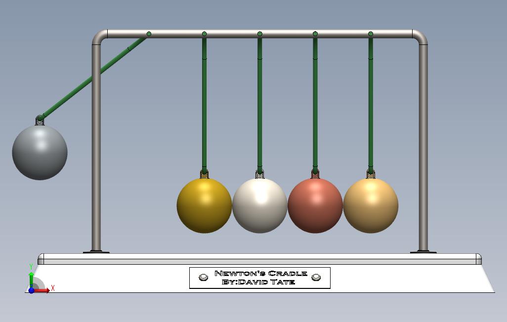 牛顿的摇篮SolidWorks