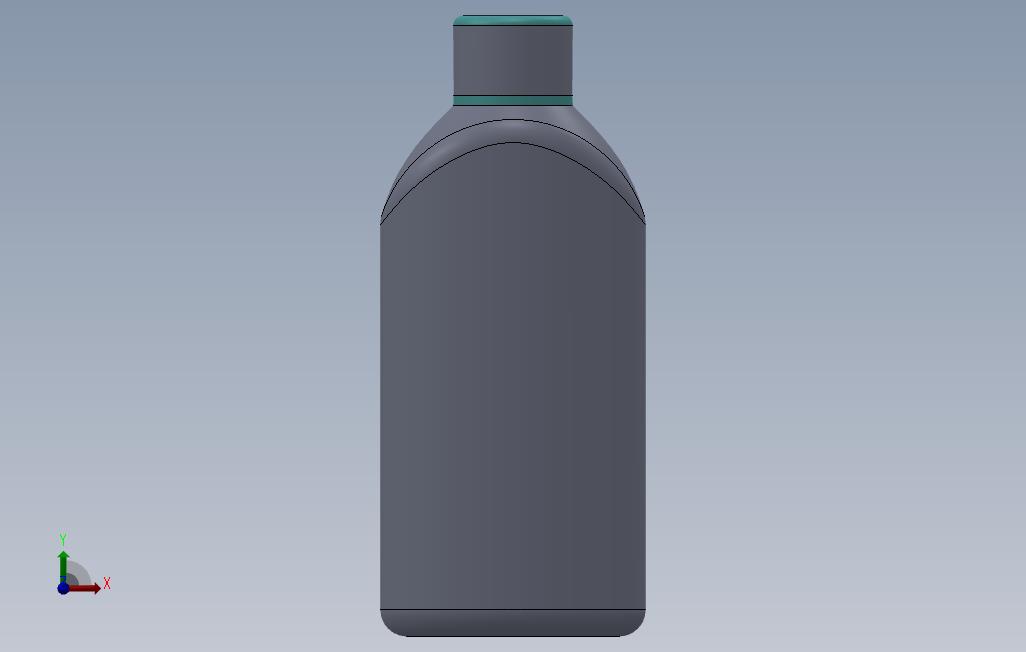特殊椭圆形瓶运动 正面视图