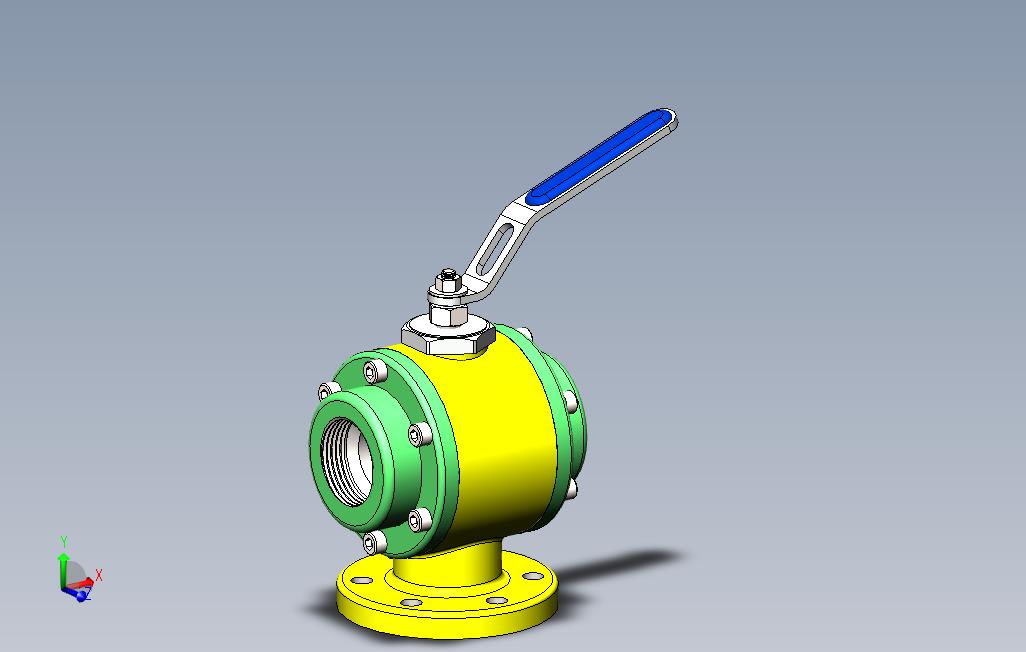 球阀组件3D模型