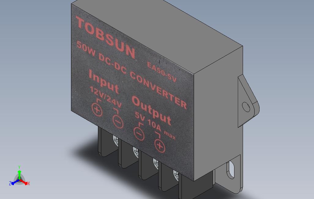 直流转换器12V或24V至5V10安培50瓦ToBsunEA505V_2