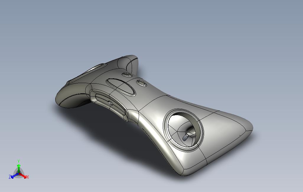 符合人体工程学的游戏控制器外壳概念设计