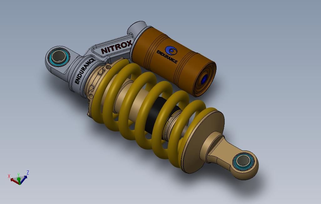 耐久性Nitrox气体减震器270mm