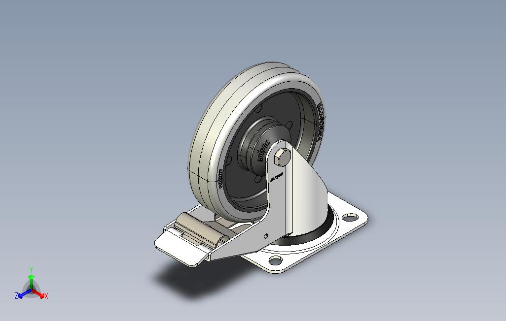 脚轮BPPE125mm总锁定制动器