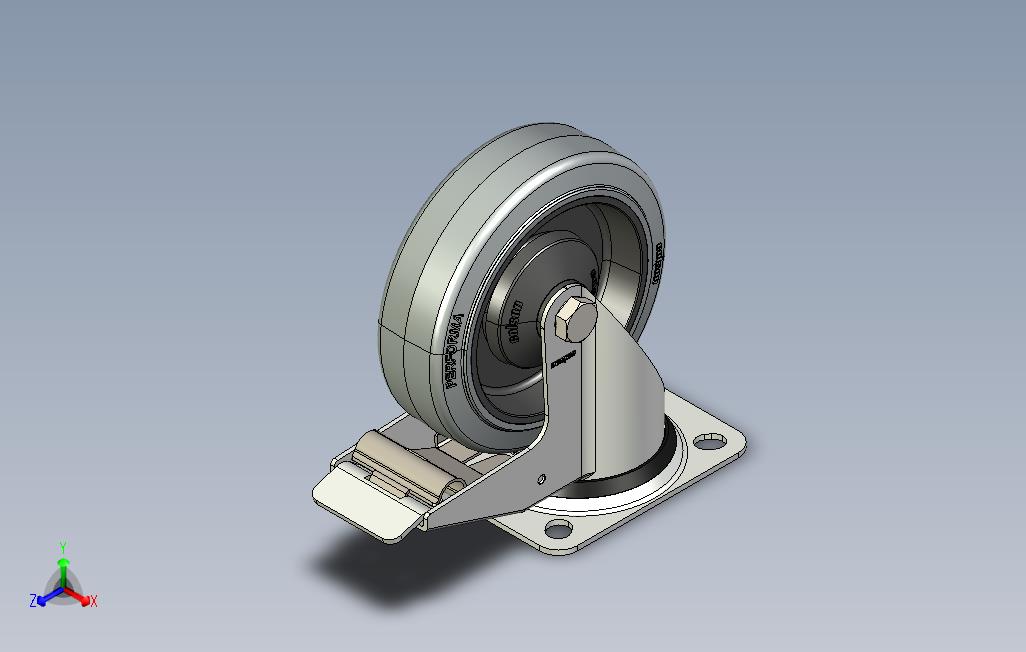 脚轮BPPF125mm总锁定制动器