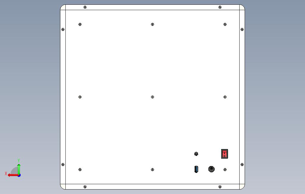 蓝牙灯箱2合1声音照明效果 背面视图