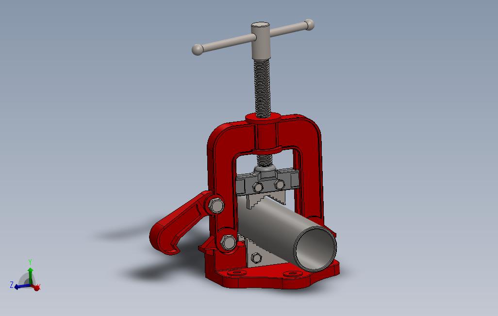 虎钳3dSolidworks模型。_1