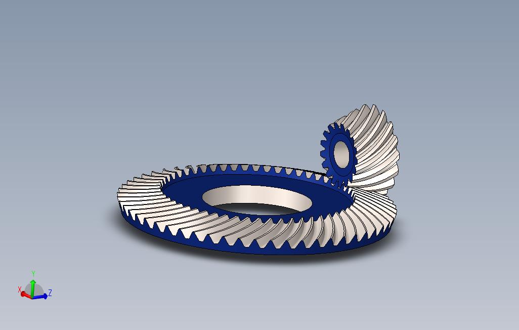 螺旋锥齿轮对在solidworks