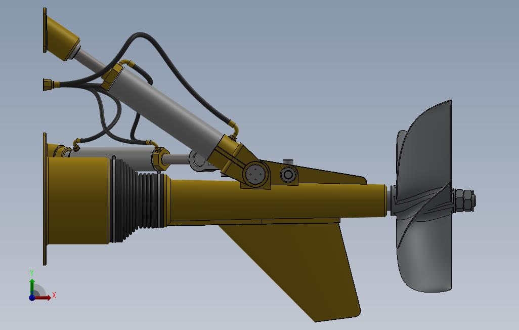 表面驱动推进船外部细节 Solidworks 2016 模型图纸免费下载 懒石网