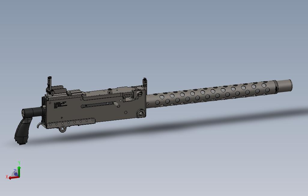 褐色m1919a4cal3006SpringfieldMachineGun1969年