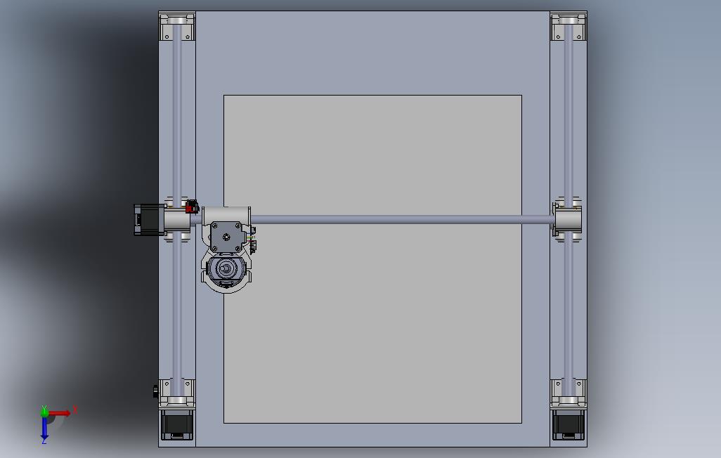 路由器CNC300x300x50mm 俯视图