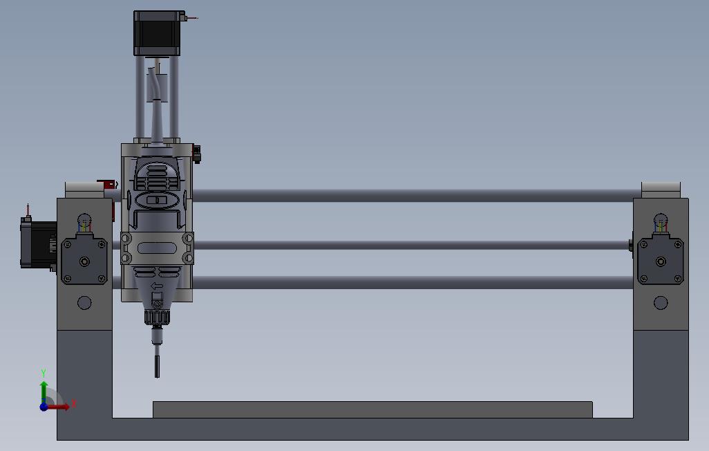 路由器CNC300x300x50mm 正面视图