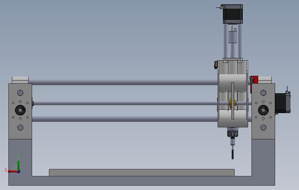 路由器CNC300x300x50mm 背面视图