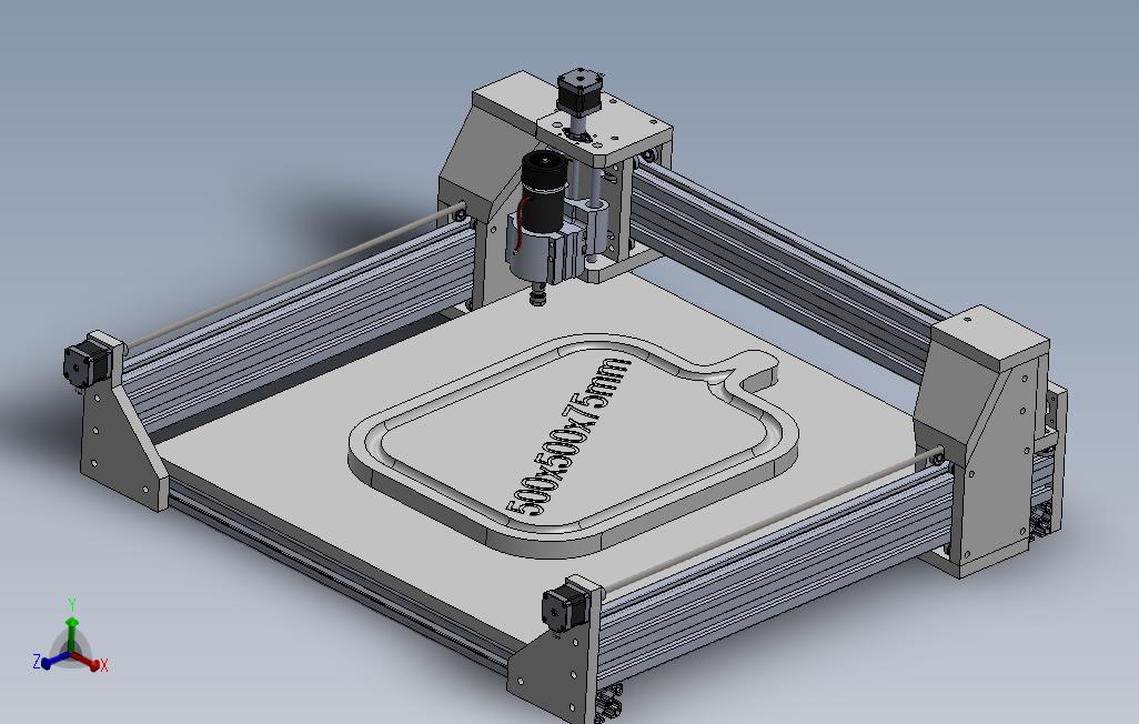 路由器CNC500x500x75mm