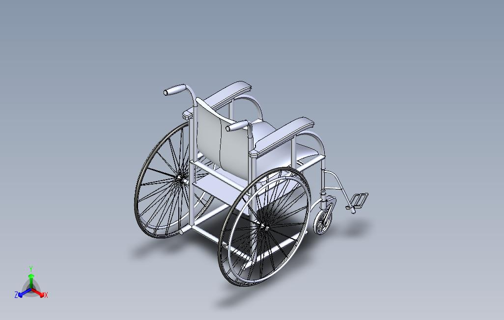 轮椅_chair_IGES_模型图纸免费下载 – 懒石网
