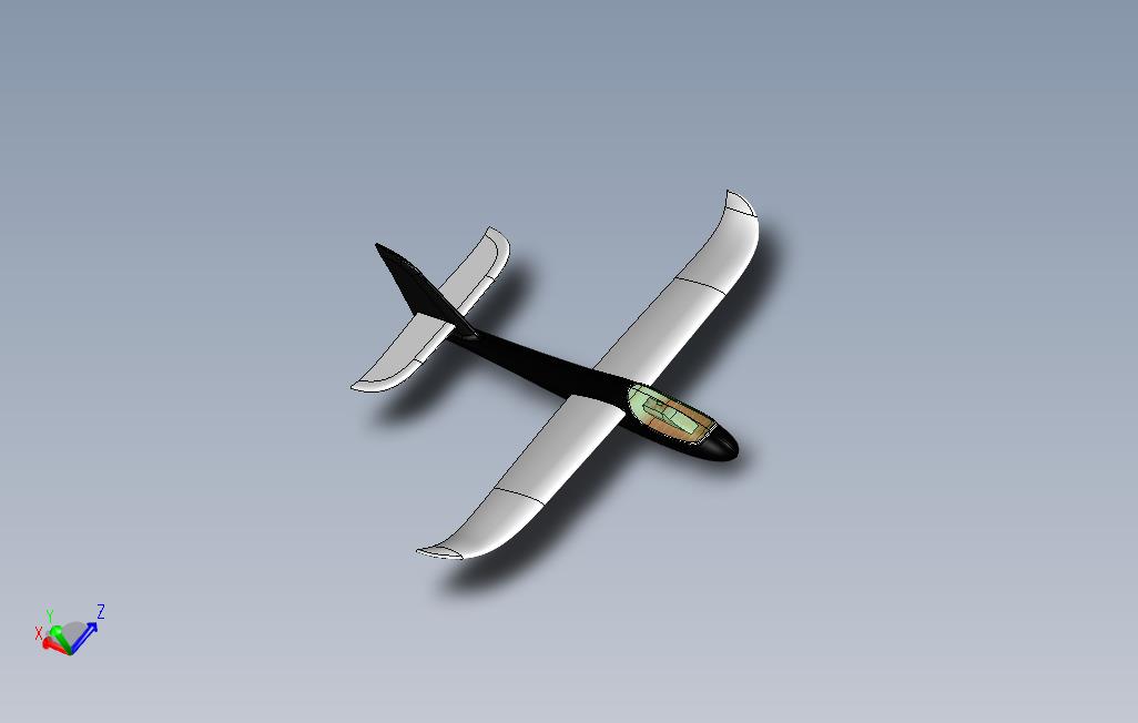 载人滑翔机设计表面建模