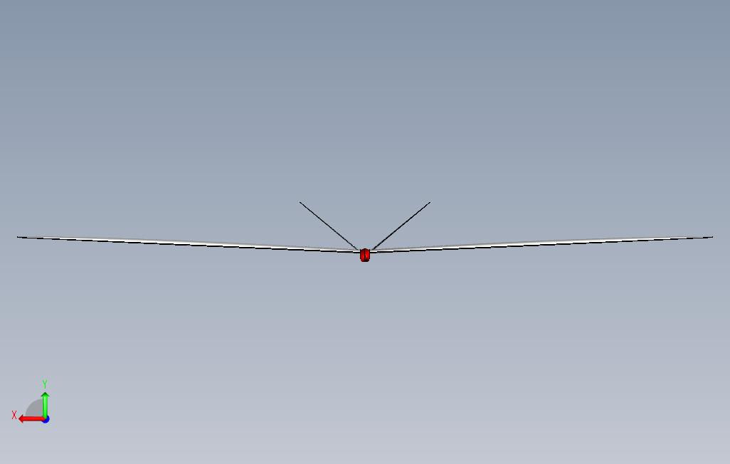 迷你F3bsailplane 背面视图