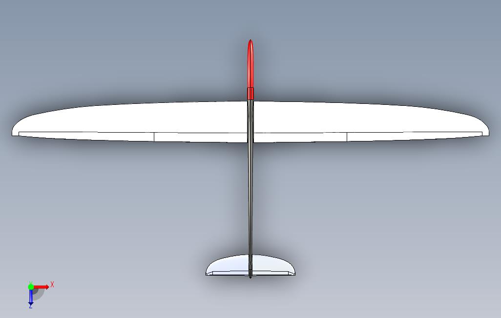 迷你F3bsailplane 俯视图