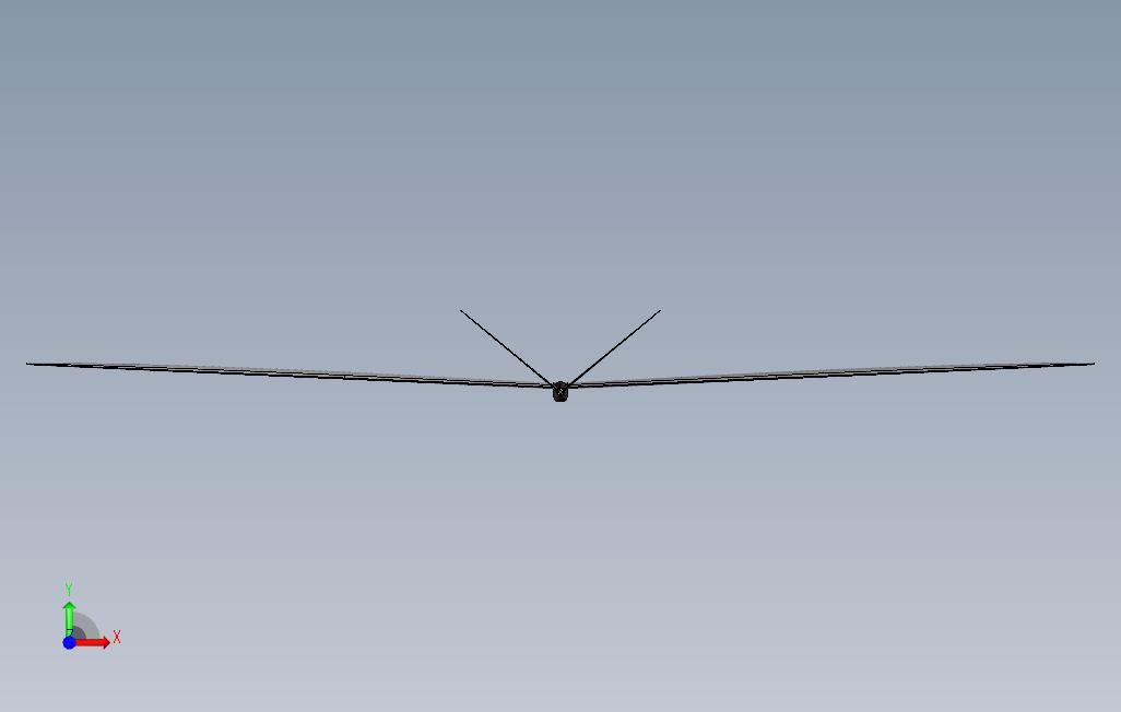 迷你F3bsailplane 正面视图