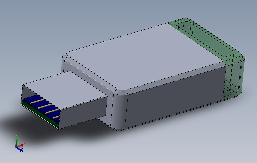 金士顿USB_2_SOLIDWORKS 2016_模型图纸免费下载 – 懒石网