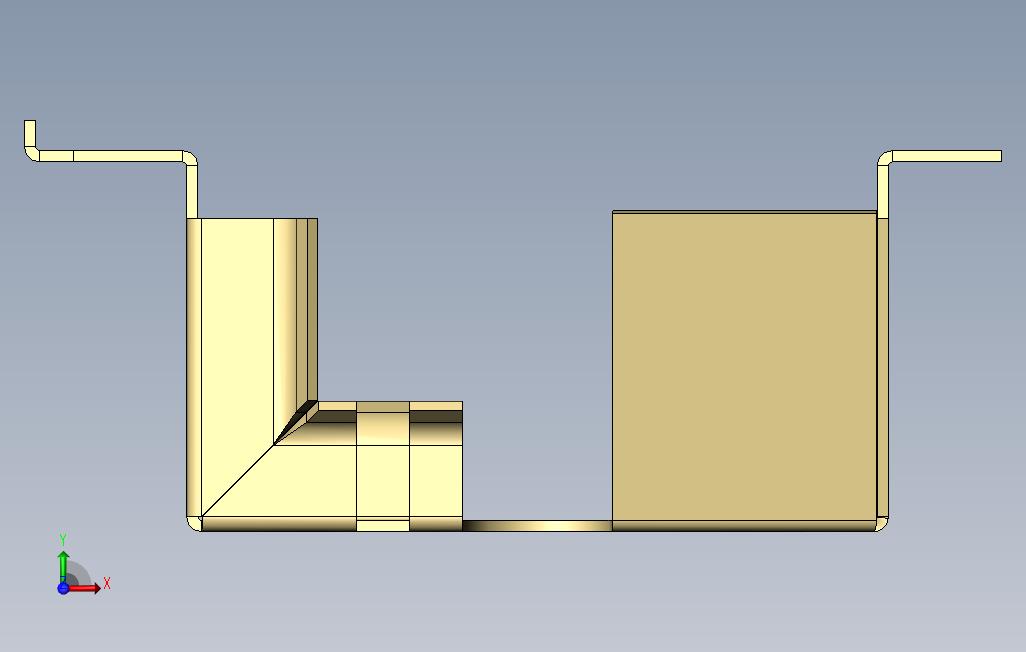 钣金封面SolidWorks2013教程实践 正面视图