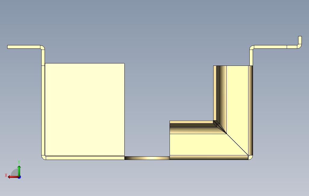 钣金封面SolidWorks2013教程实践 背面视图