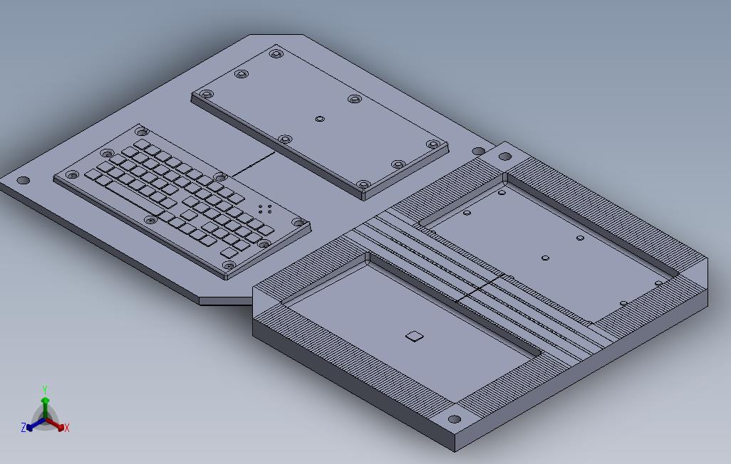 键盘的完整模具_三通_1
