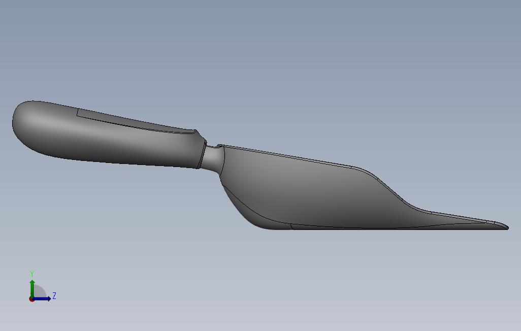 镘_trowel 左侧视图