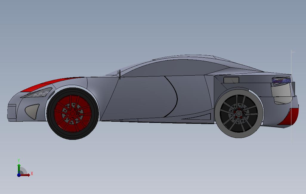 雷克萨斯LFA_SOLIDWORKS 2013_模型图纸免费下载 – 懒石网
