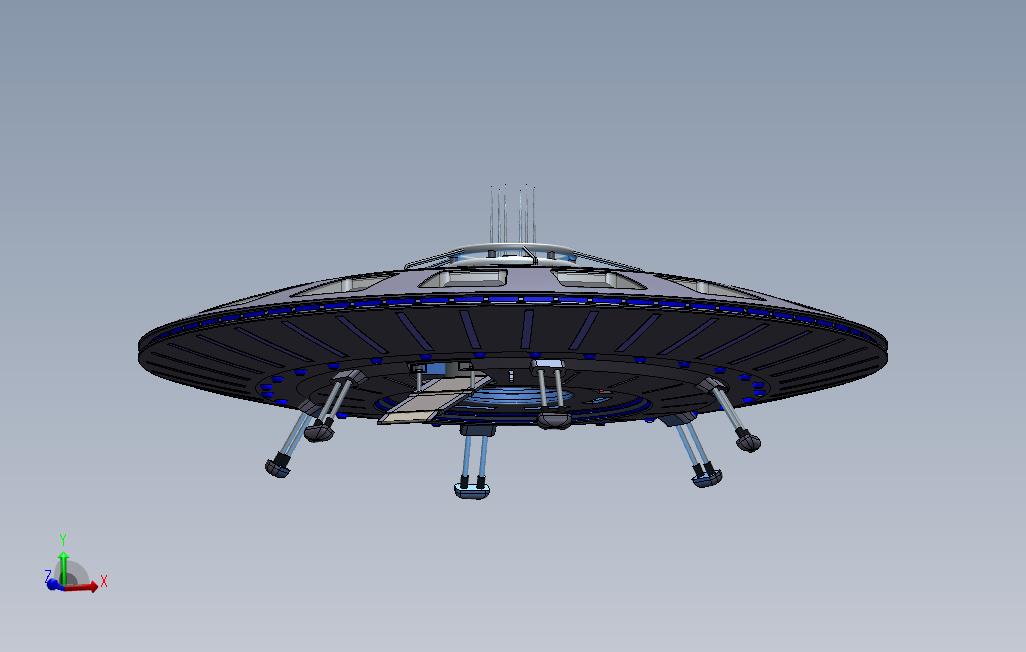 飞碟。_SOLIDWORKS 2014_模型图纸免费下载 – 懒石网