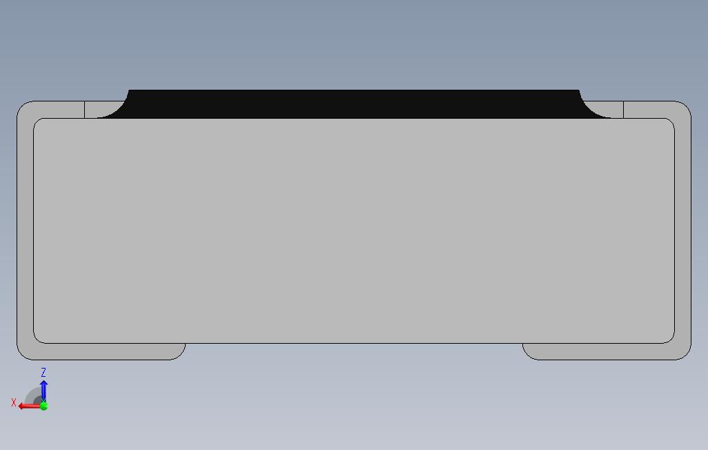 高精度02010603系列芯片电阻3D模型 背面视图