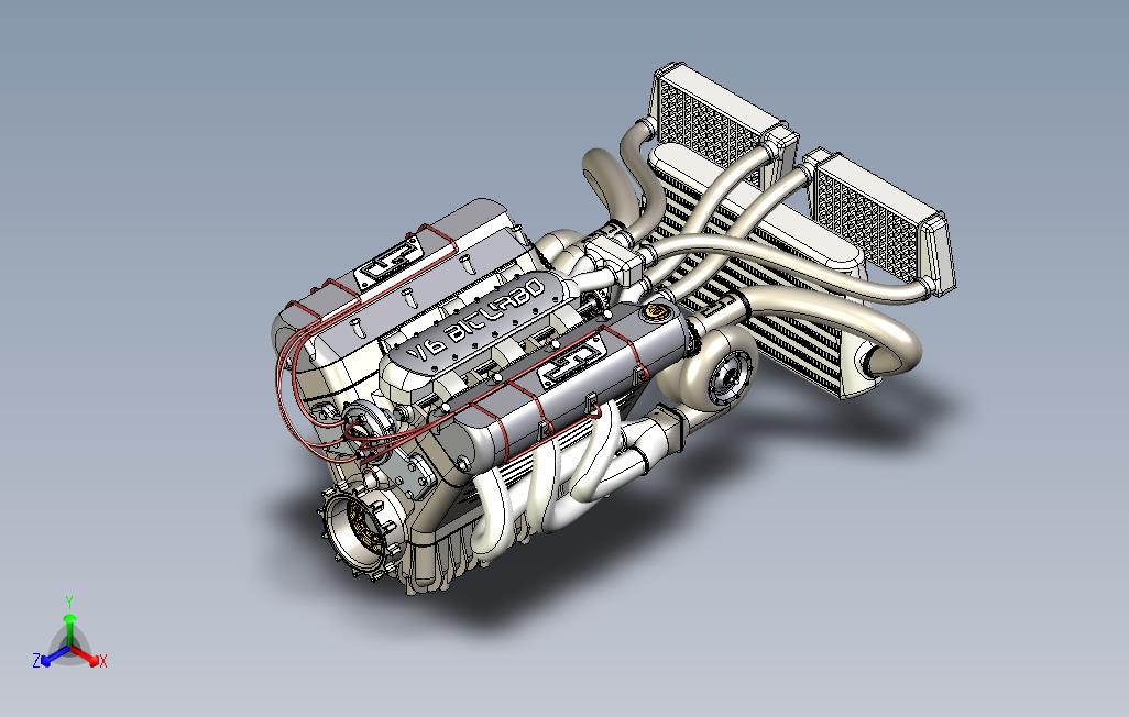 V6双涡轮发动机设计