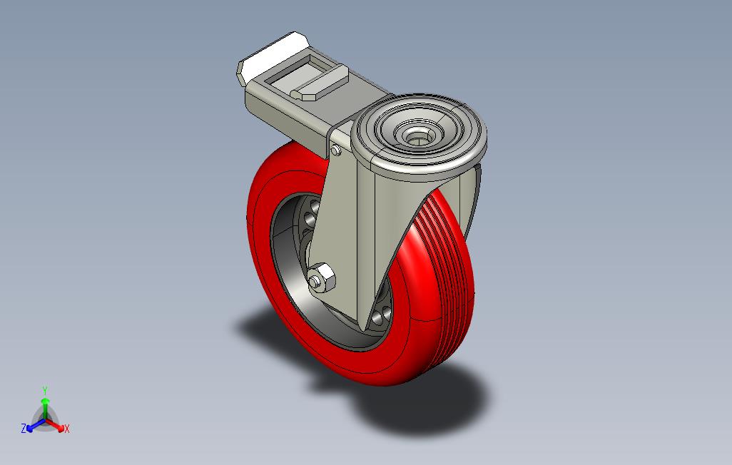 在PartSolutions软件中创建的Caster127