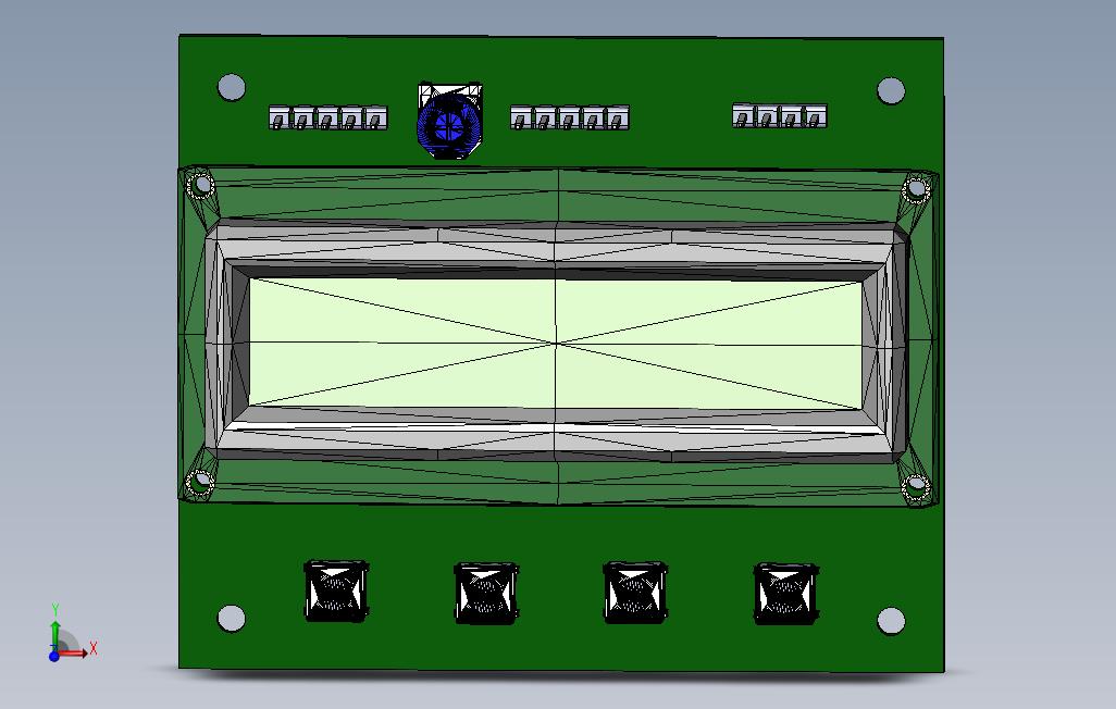 DIYLCD16x2板。程序中的真实项目。