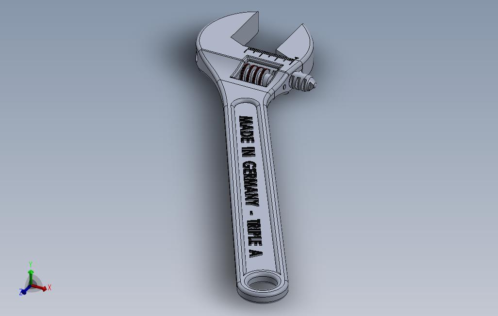 Solidworks中的活动扳手