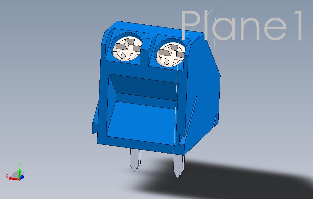 2针PCB端子连接器