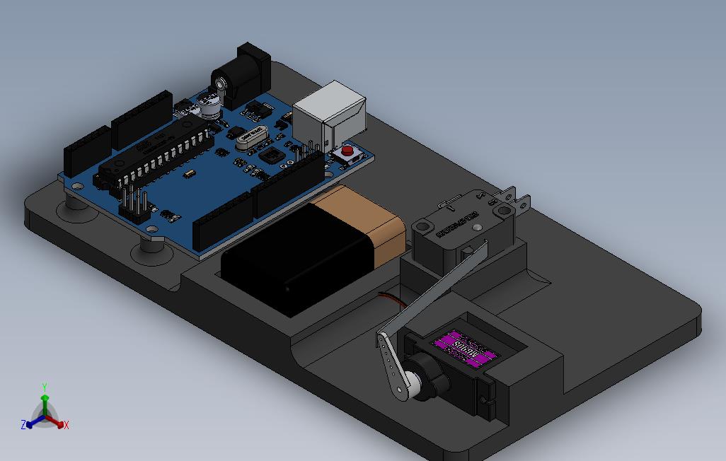 Arduino开启电机_SOLIDWORKS 2015_模型图纸免费下载 – 懒石网