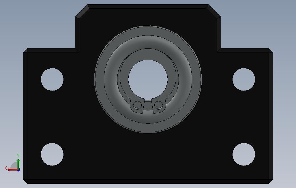 BF12滚珠丝杠浮动侧端支架_SOLIDWORKS 2013_模型图纸免费下载 – 懒石网