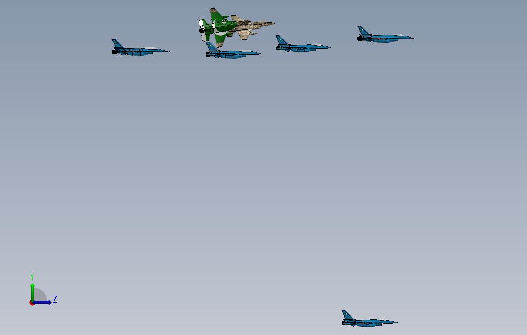 F-16布洛克15B 左侧视图