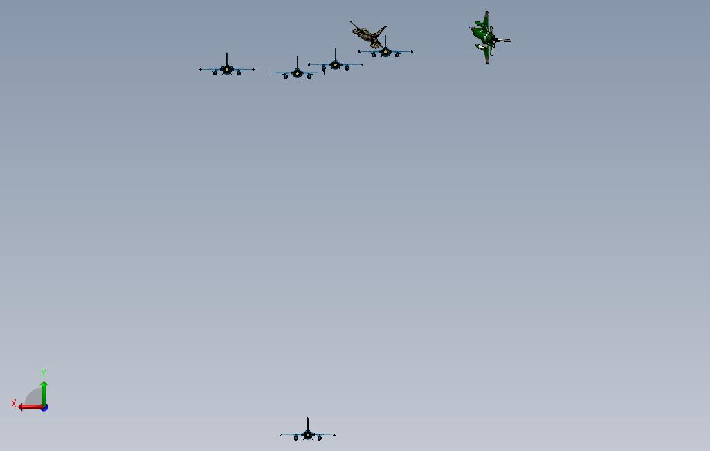 F-16布洛克15B 背面视图