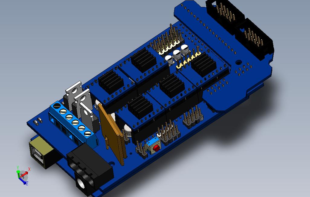 Gadgets3D入门包RAMPS1.4-用于3D打印机的电子设备