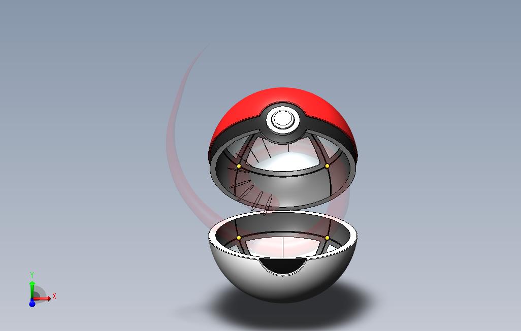 Pokeballv2.0-带内部构件