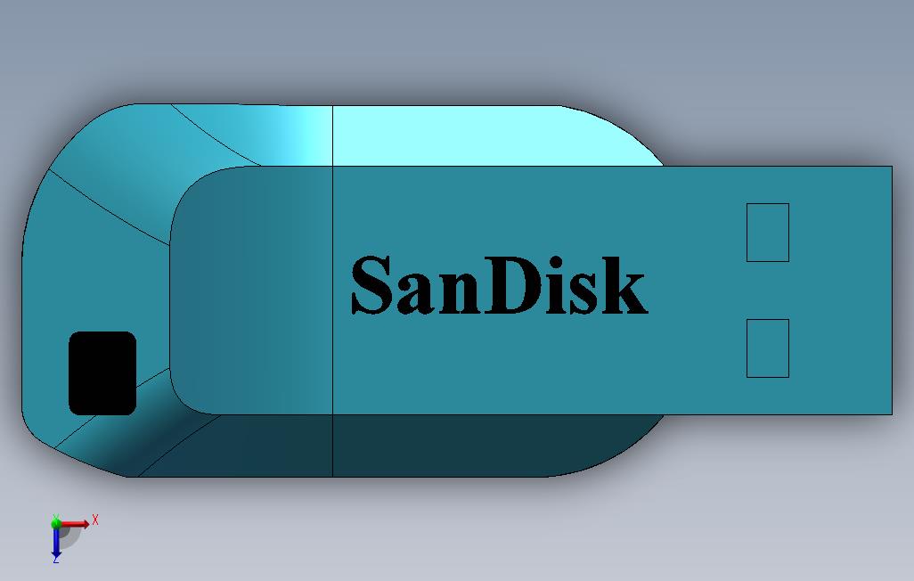 USB-磁盘 俯视图