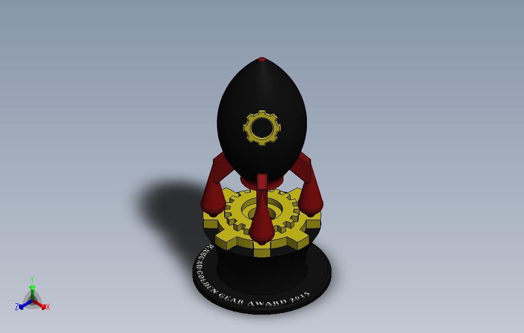 2015GC金具奖奖杯-“胖火箭”
