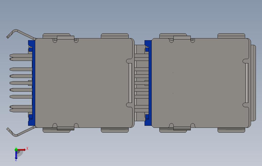 四个USB3.0端口 俯视图
