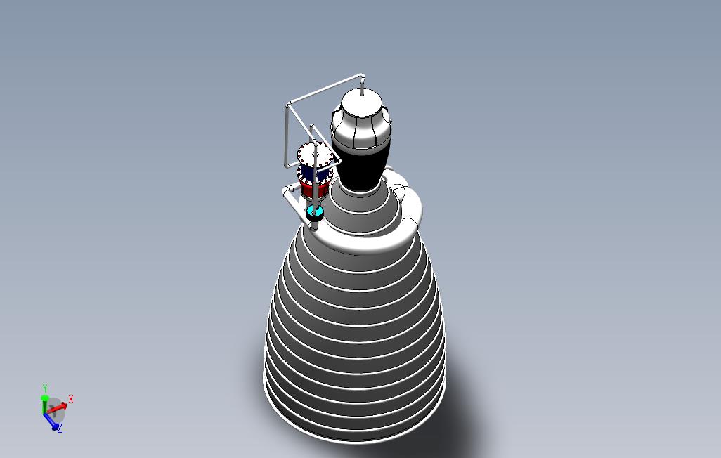 基于SOLIDWORKS的RS-25火箭推进发动机