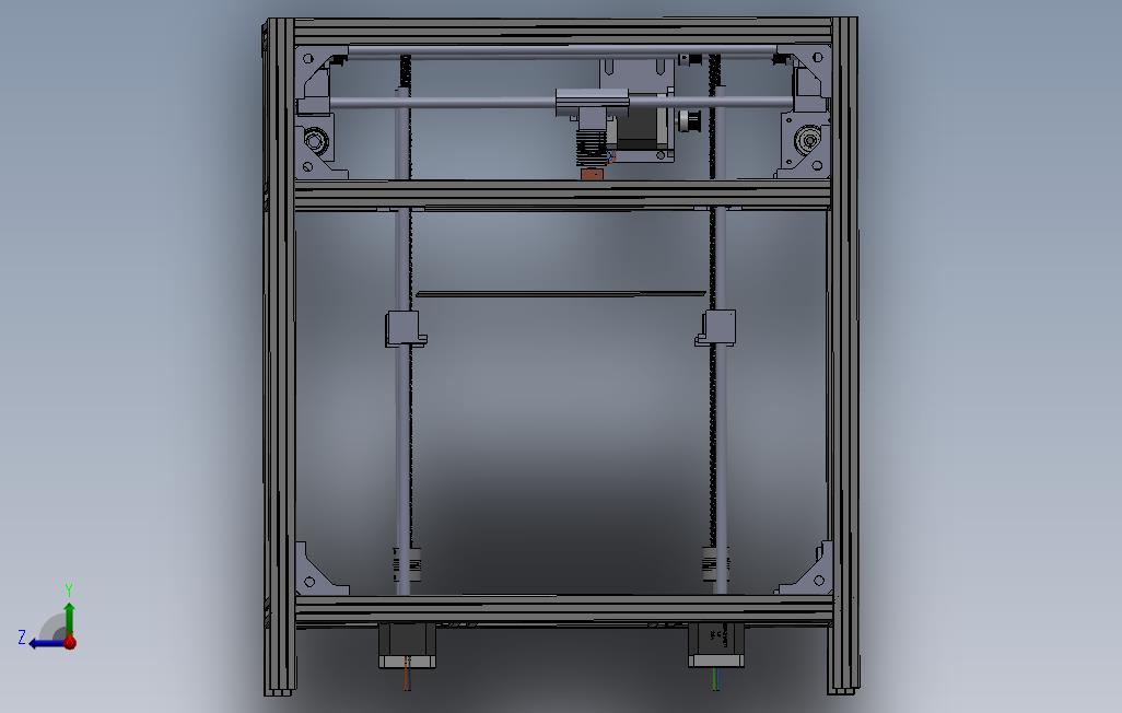 基于铝框的3D打印机设计(核心XY型结构)
