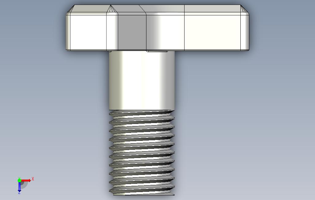 干伞架固定螺钉 俯视图