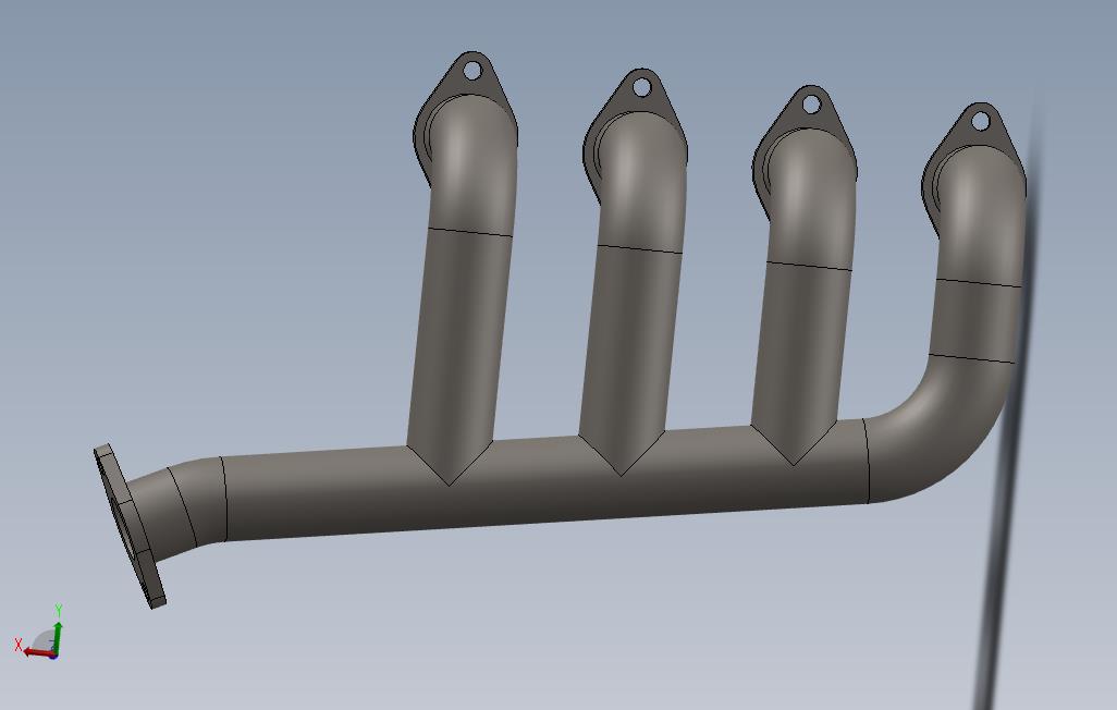 排气歧管（Solidworks）