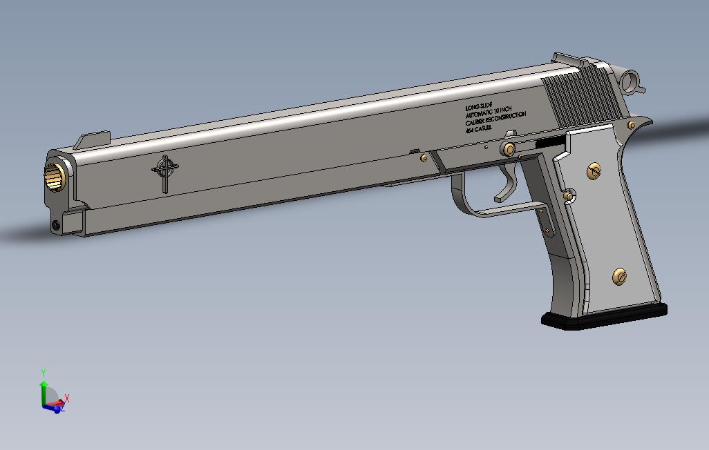 枪-Arma_SOLIDWORKS 2015_模型图纸免费下载 – 懒石网
